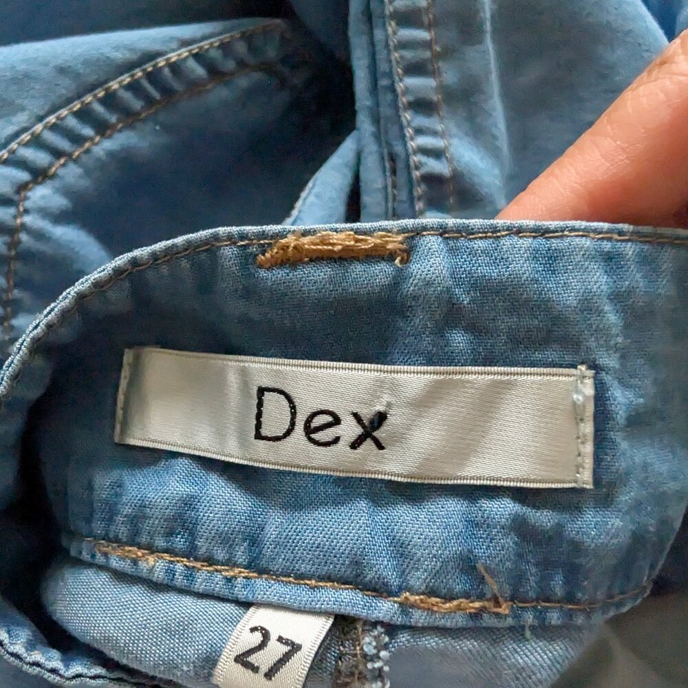 3/$30 Dex chambray wide leg pants - Picture 6 of 8